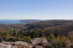 Cape Breton Highlands National Park, Nova Scotia, Canada. View from top of Franey Trail
